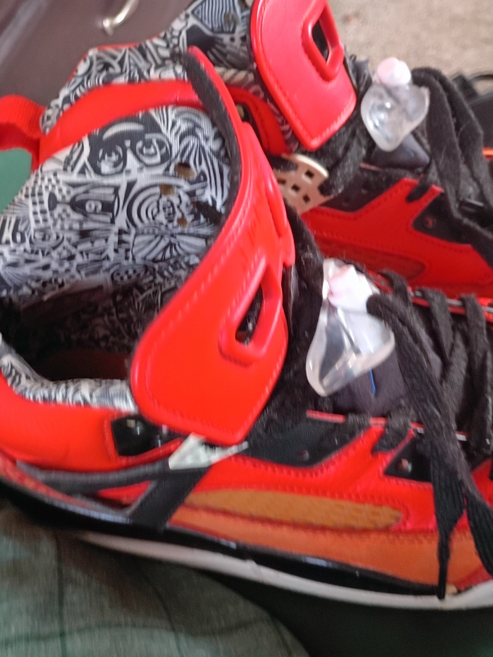 Jordan Red and Black Men's High-Top Sneakers